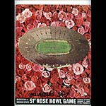 1965 Michigan vs Oregon State Rose Bowl College Football Program