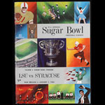 1965 LSU vs Syracuse 31st Sugar Bowl College Football Program