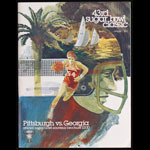 1977 Pittsburgh vs Georgia 43rd Sugar Bowl College Football Program