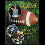 1982-1983 North Carolina vs Texas Sun Bowl College Football Program