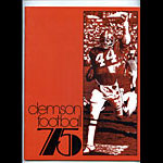 1975 Clemson Football Yearbook Media Guide