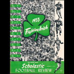 1953 Notre Dame Fighting Irish Scholastic Football Review Football Yearbook