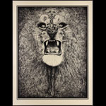 Lee Conklin Santana Lion Gold Art Print