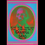 Victor Moscoso NR # 13-1 Grateful Dead 99 Heads Death and Transfiguration Neon Rose NR13 Poster