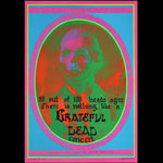 Victor Moscoso NR # 13-1 Grateful Dead 99 Heads Death and Transfiguration Neon Rose NR13 Poster