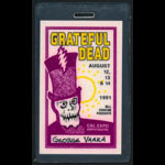Grateful Dead Sacramento 1991 Laminate
