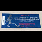 Grateful Dead New Year's Eve Ticket Stub