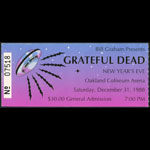 Grateful Dead New Year's Eve Ticket Stub
