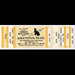Grateful Dead Chinese New Year 1987 Ticket