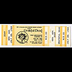 Grateful Dead 1985 Stanford Yellow Ticket