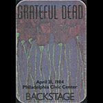 Grateful Dead 4/21/1984 Philadelphia Backstage Pass