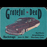 Grateful Dead 6/14/1984 Denver Backstage Pass