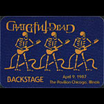 Grateful Dead 4/9/1987 Chicago Backstage Pass