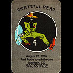 Grateful Dead 8/12/1987 Denver Backstage Pass