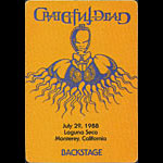 Rick Griffin Grateful Dead 7/29/1988 Monterey CA Backstage Pass