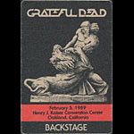 Grateful Dead 2/5/1989 Oakland Backstage Pass