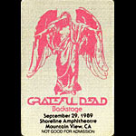 Grateful Dead 9/29/1989 Mountain View CA Backstage Pass