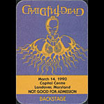 Rick Griffin Grateful Dead 3/14/1990 Washington DC Backstage Pass