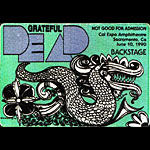 Grateful Dead 6/10/1990 Sacramento Backstage Pass