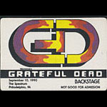 Reonegro Grateful Dead 9/10/1990 Philadelphia Backstage Pass
