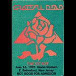 Grateful Dead 6/16/1991 NY Giants Stadium Backstage Pass