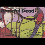 Reonegro Grateful Dead 9/26/1991 Boston Backstage Pass