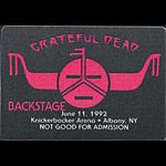 Rick Griffin Grateful Dead 6/11/1992 Albany NY Backstage Pass