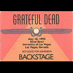 Grateful Dead 5/16/1993 Las Vegas Backstage Pass