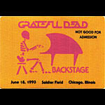 Grateful Dead 6/18/1993 Chicago Backstage Pass