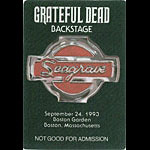 Grateful Dead 9/24/1993 Boston Backstage Pass