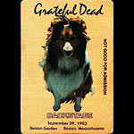 Grateful Dead 9/29/1993 Boston Backstage Pass