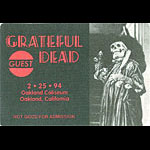 Grateful Dead 2/25/1994 Oakland Backstage Pass