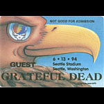 Grateful Dead 6/13/1994 Seattle Backstage Pass