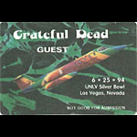 Grateful Dead 6/25/1994 Las Vegas Backstage Pass