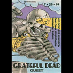 Reonegro Grateful Dead 7/20/1994 Noblesville IN Backstage Pass