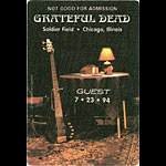 Grateful Dead 7/23/1994 Chicago Backstage Pass