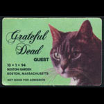 Grateful Dead 10/1/1994 Backstage Pass