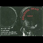 Grateful Dead 10/10/1994 Washington DC Backstage Pass