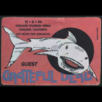 Reonegro Grateful Dead 12/8/1994 Oakland Backstage Pass