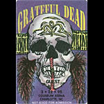 Reonegro Grateful Dead 3/22/1995 Charlotte NC Backstage Pass