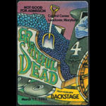 Grateful Dead 3/17/1991 Washington DC Backstage Pass