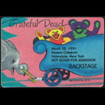 Grateful Dead 3/28/1991 Uniondale NY Backstage Pass