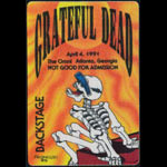 Grateful Dead 4/4/1991 Atlanta Backstage Pass