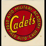 Palo Alto Military Academy Cadets Grade School Decal