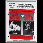 Scarce Bob Dylan & Phil Lesh Cornell Poster