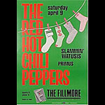 The Red Hot Chili Peppers 1988 Fillmore F5 Poster