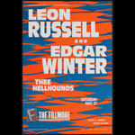 Leon Russel & Edgar Winter 1988 Fillmore F20 Poster