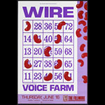 Wire 1988 Fillmore F27 Poster