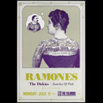 Ramones 1988 Fillmore F34 Poster