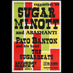 Reggaefest '89 - Sugar Minott & Abashanti 1989 Fillmore F79 Poster